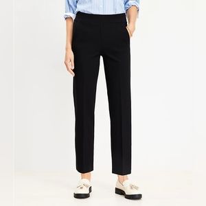 LOFT Pull-On Straight Black Ponte Pants XXL